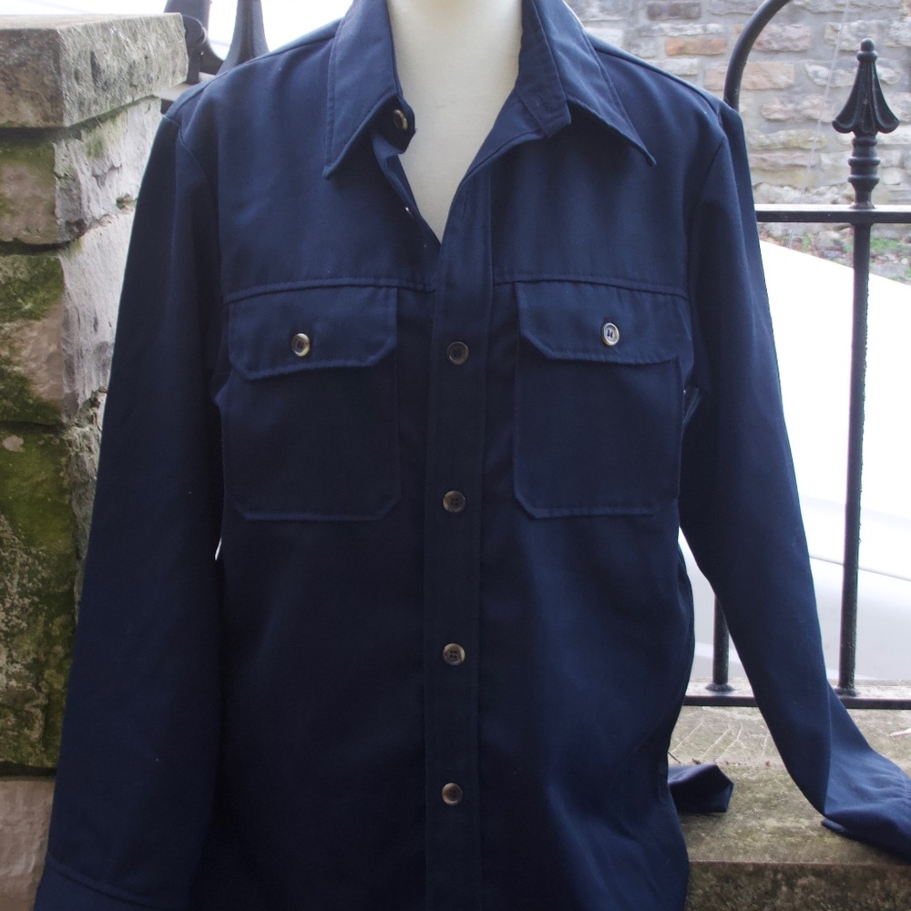 Vintage Levi's Panatela Sportswear. Medium. Navy Blue. Long Sleeve. Men